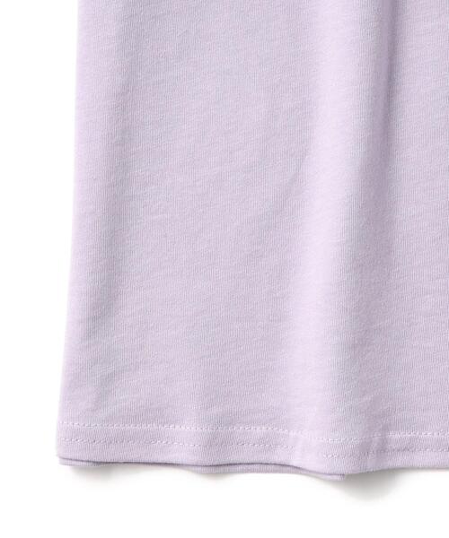 SHOO・LA・RUE（シューラルー）の「◆【110-140cm/接触冷感】肩あきTシャツワンピ（ワンピース・キッズ・ブラック/ライトグリーン/ライトパープル・11/14/13/12）」の7枚目の写真