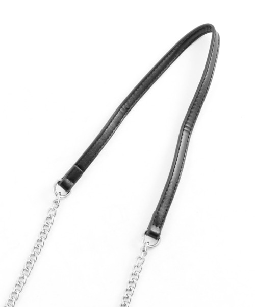 Figments（フィグメンツ）の「マイクロチェーンショルダーバッグ（ショルダーバッグ・レディース・シルバー/ブラック・FREE）」の10枚目の写真