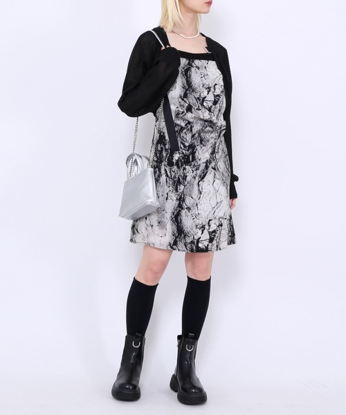 Figments（フィグメンツ）の「マイクロチェーンショルダーバッグ（ショルダーバッグ・レディース・シルバー/ブラック・FREE）」の14枚目の写真