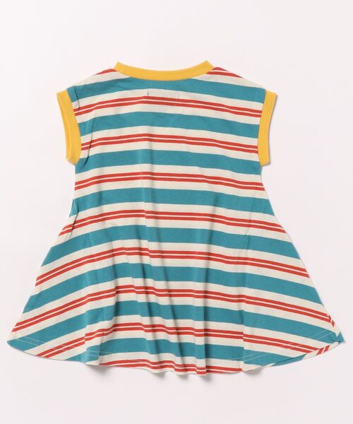 BIG FIELD（ビッグフィールド）の「ボーダーカラータンクワンピース(80～150cm)（ワンピース・キッズ・ターコイズブルー/グリーン/オレンジ・80/90/95/100/110/120/130/140/150）」の8枚目の写真