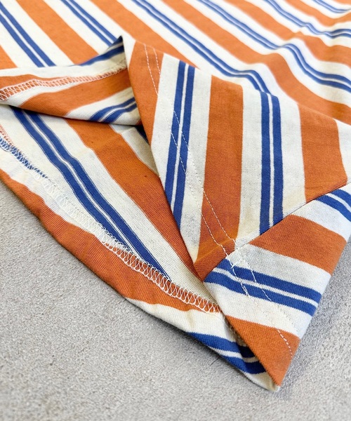 BIG FIELD（ビッグフィールド）の「ボーダーカラータンクワンピース(80～150cm)（ワンピース・キッズ・ターコイズブルー/グリーン/オレンジ・80/90/95/100/110/120/130/140/150）」の6枚目の写真