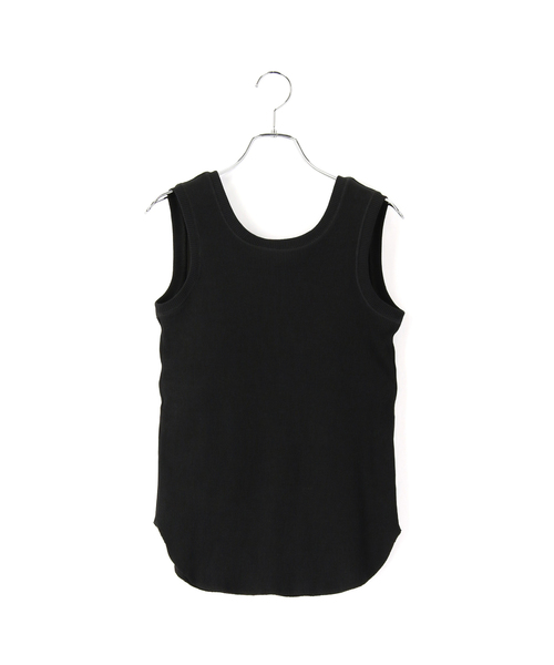 ADAM ET ROPE'（アダムエロペ）の「【サステナブル】カップ付きタンクトップ（タンクトップ・レディース・サックスブルー/ホワイト/ブラック・FREE）」の9枚目の写真