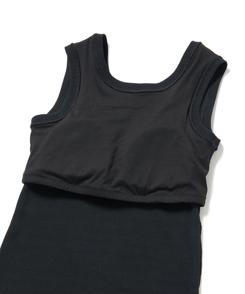 ADAM ET ROPE'（アダムエロペ）の「【サステナブル】カップ付きタンクトップ（タンクトップ・レディース・サックスブルー/ホワイト/ブラック・FREE）」の14枚目の写真