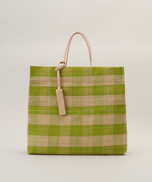 EleSac（エルサック）の「【ELESAC/エルサック】PAPIRO L CHECK：バッグ（ショルダーバッグ・レディース・イエロー/グリーン・FREE）」の10枚目の写真