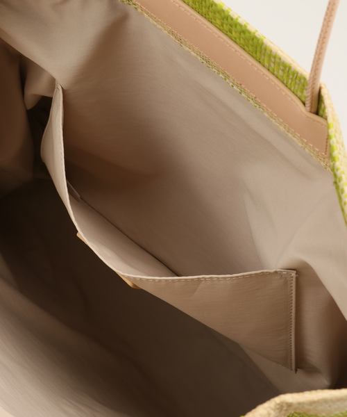 EleSac（エルサック）の「【ELESAC/エルサック】PAPIRO L CHECK：バッグ（ショルダーバッグ・レディース・イエロー/グリーン・FREE）」の12枚目の写真