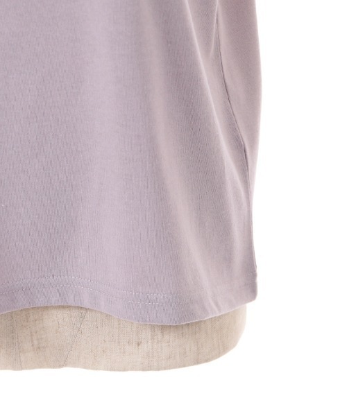 axes femme(アクシーズファム)の「接触冷感ラメ刺繍Tシャツ(Tシャツ/カットソー・レディース・ネイビー/オレンジ/キナリ/ラベンダー・FREE)」の17枚目の写真