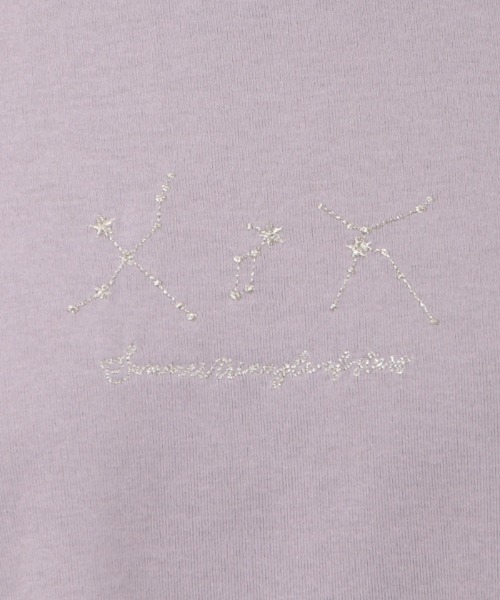 axes femme(アクシーズファム)の「接触冷感ラメ刺繍Tシャツ(Tシャツ/カットソー・レディース・ネイビー/オレンジ/キナリ/ラベンダー・FREE)」の16枚目の写真
