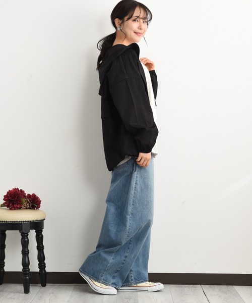 INTERPLANET（インタープラネット）の「シンプルロゴＴシャツ（Tシャツ/カットソー・レディース・アイボリー/ブラック/グレー・FREE）」の14枚目の写真