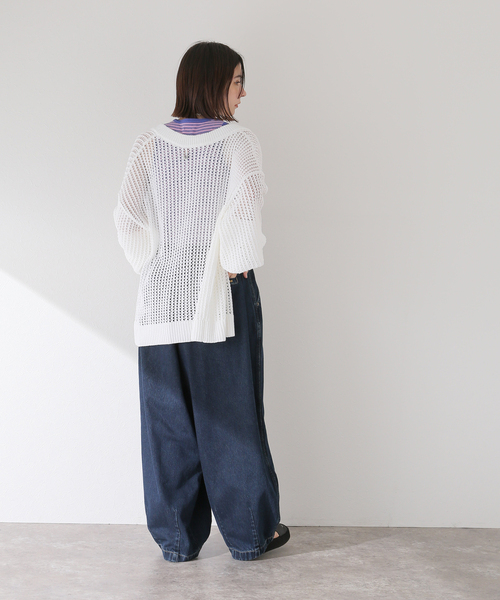セール】【ANGLAN/アングラン】Rigid Indigo デニム バルーン