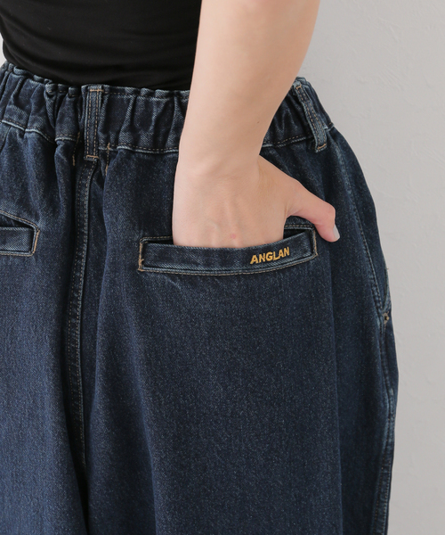 セール】【ANGLAN/アングラン】Rigid Indigo デニム バルーン