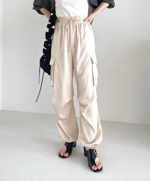 mysty woman（ミスティウーマン）の「ミリタリードロストカーゴパンツ　965214（カーゴパンツ・レディース・ホワイト系その他/ピンクベージュ/チャコールグレー・FREE）」の19枚目の写真