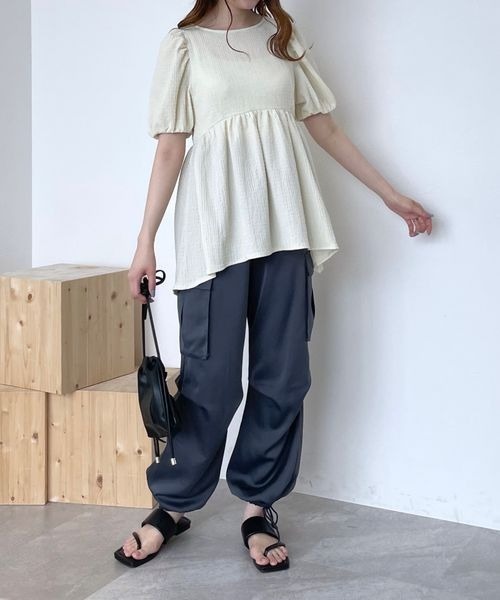 mysty woman（ミスティウーマン）の「ミリタリードロストカーゴパンツ　965214（カーゴパンツ・レディース・ホワイト系その他/ピンクベージュ/チャコールグレー・FREE）」の20枚目の写真