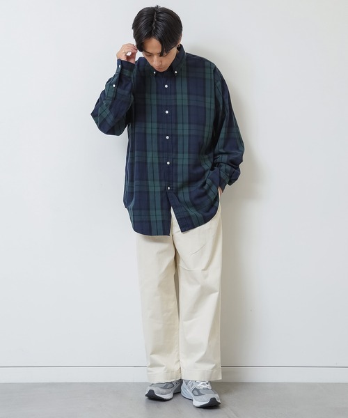 BEAMS（ビームス）の「BEAMS / サテン 1インプリーツ パンツ（その他パンツ・メンズ・ブラック/ホワイト・M/L/XL/S）」の17枚目の写真