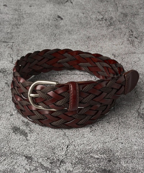 TETE HOMME（テットオム）の「【WEB限定】DOMODOSSORA / ドモドッソラ メッシュレザーベルト（ベルト・メンズ・ブラック系1/ブラック系2/ブラック系3/ブラック系4/ブラウン系1/ブラウン系2/ブラウン系3/ブラウン系4/ベージュ系1・FREE）」の8枚目の写真