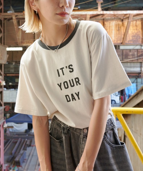 Auntie Rosa Holiday（アンティローザホリデー）の「フロントロゴリンガーT（Tシャツ/カットソー・レディース・オフホワイト/ベージュ・FREE）」の8枚目の写真