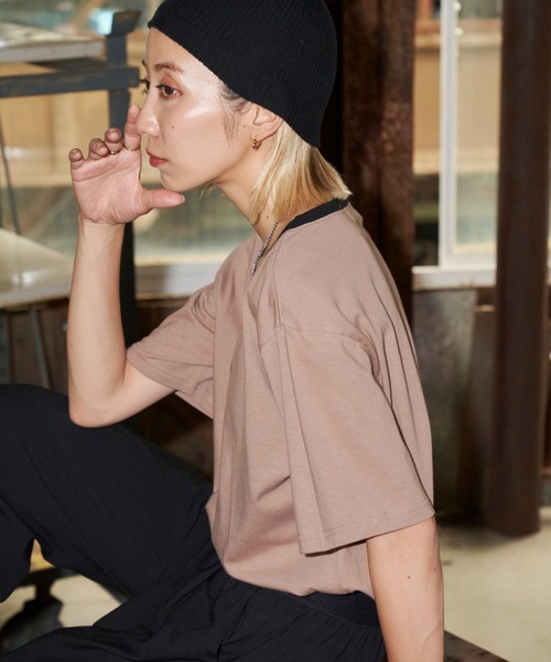 Auntie Rosa Holiday（アンティローザホリデー）の「フロントロゴリンガーT（Tシャツ/カットソー・レディース・オフホワイト/ベージュ・FREE）」の18枚目の写真