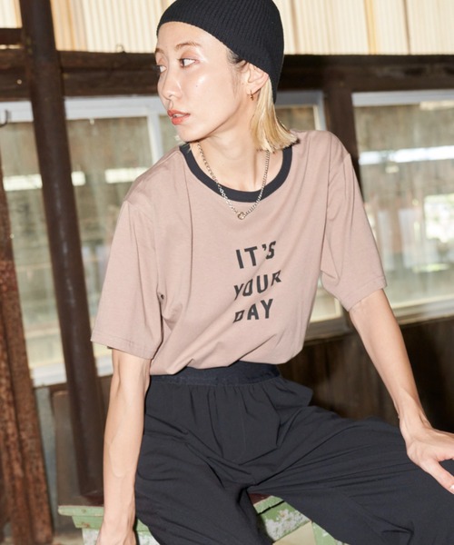 Auntie Rosa Holiday（アンティローザホリデー）の「フロントロゴリンガーT（Tシャツ/カットソー・レディース・オフホワイト/ベージュ・FREE）」の16枚目の写真