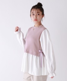 repipi armario（レピピ アルマリオ）の「テレコドッキングブラウス（シャツ/ブラウス・キッズ）」