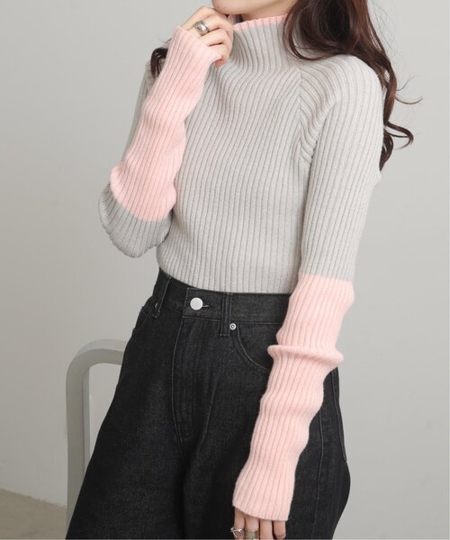 【編集中】　O4　新品　ニット　F　Ray Cassin Ray Cassin ニット セーター 配色レイヤードボタンカーディガン