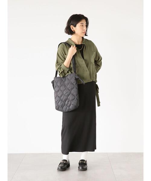 Lugnoncure（ルノンキュール）の「ランダムリブノースリーブワンピース（ワンピース・レディース・ブラック/ブラウン/モカ・F）」の9枚目の写真