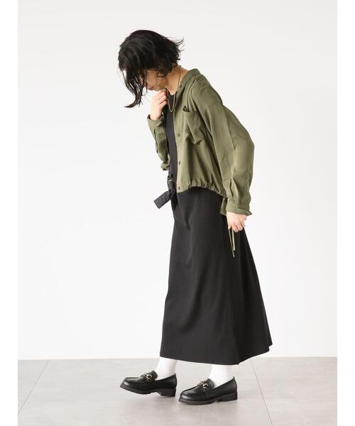 Lugnoncure（ルノンキュール）の「ランダムリブノースリーブワンピース（ワンピース・レディース・ブラック/ブラウン/モカ・F）」の11枚目の写真