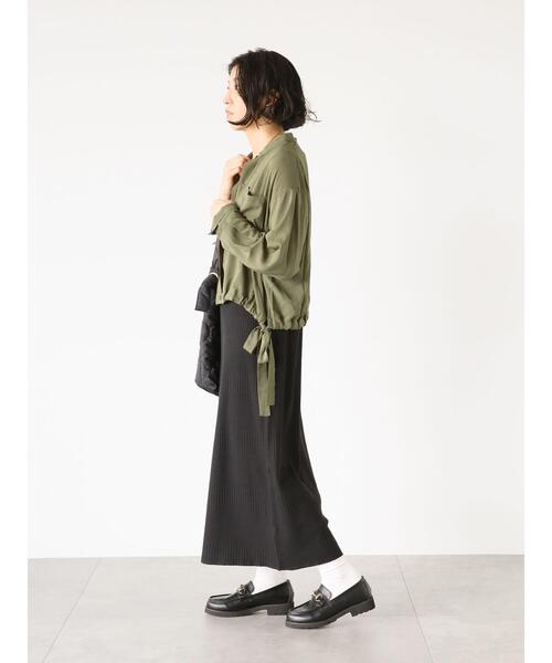 Lugnoncure（ルノンキュール）の「ランダムリブノースリーブワンピース（ワンピース・レディース・ブラック/ブラウン/モカ・F）」の12枚目の写真