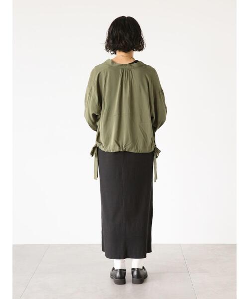 Lugnoncure（ルノンキュール）の「ランダムリブノースリーブワンピース（ワンピース・レディース・ブラック/ブラウン/モカ・F）」の14枚目の写真