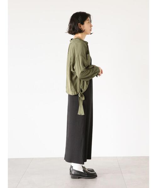 Lugnoncure（ルノンキュール）の「ランダムリブノースリーブワンピース（ワンピース・レディース・ブラック/ブラウン/モカ・F）」の15枚目の写真