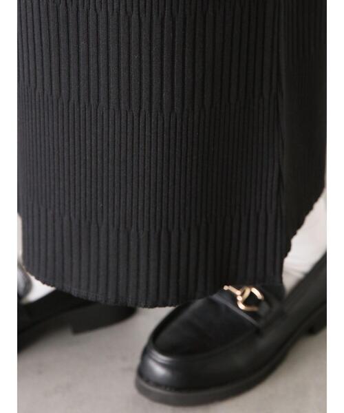 Lugnoncure（ルノンキュール）の「ランダムリブノースリーブワンピース（ワンピース・レディース・ブラック/ブラウン/モカ・F）」の17枚目の写真