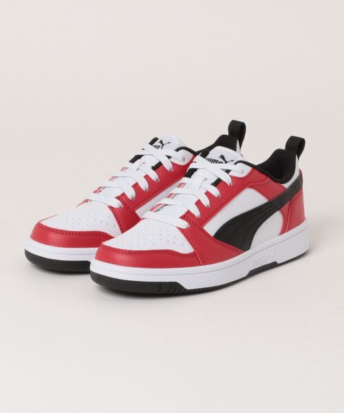 PUMA(プーマ)の「《PUMA》リバウンド V6 ロウ(スニーカー・メンズ・ホワイト×ホワイト/ホワイト系その他3/ホワイト系その他2/ホワイト系その他/ホワイト×ブラック/ホワイト×レッド/ホワイト系その他4/ホワイト系その他5/ホワイト系その他6・24.5cm/26.5cm/26.0cm/25.0cm/23.5cm/23.0cm/24.0cm/28.0cm/27.0cm/27.5cm/25.5cm/22.5cm/22.0cm)」の2枚目の写真