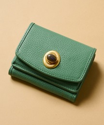HASHIBAMI 三つ折り財布 天然石 グリーン ミニ 財布 ハシバミ Amazon | [ハシバミ] 三つ折り財布 天然石 ミニウォレット