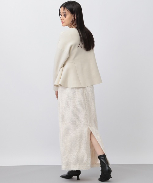 A part by（アパートバイ）の「ペプラムニットプルオーバー長袖（ニット/セーター・レディース・ブラック/アイボリー・FREE）」の16枚目の写真