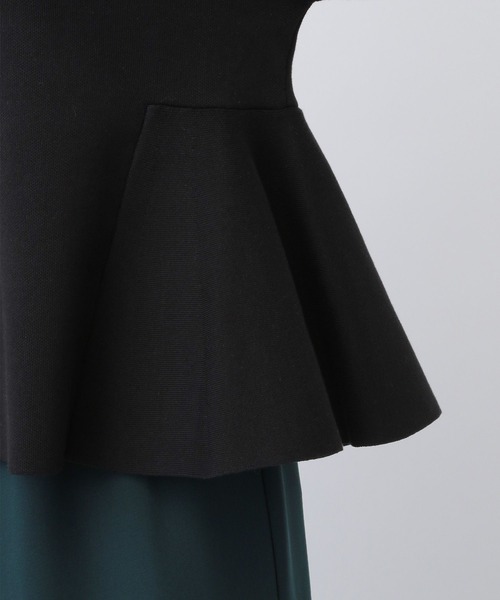 A part by（アパートバイ）の「ペプラムニットプルオーバー長袖（ニット/セーター・レディース・ブラック/アイボリー・FREE）」の18枚目の写真