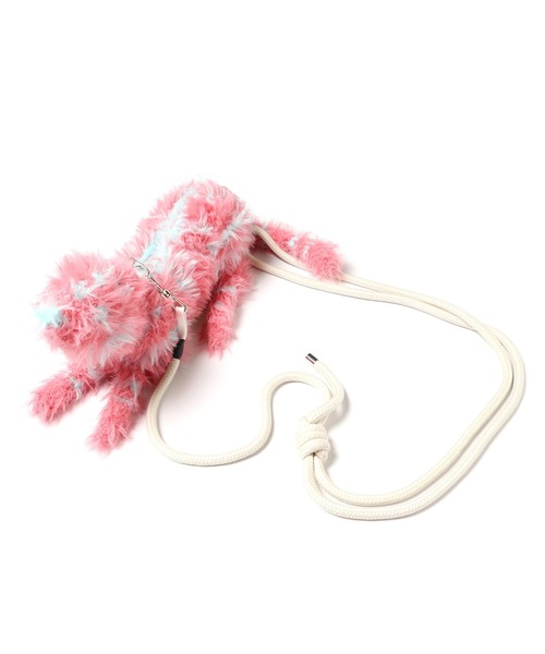 amok（アモク）の「TIGER KNIT BAG（ショルダーバッグ・メンズ・イエロー/ピンク・FREE）」の2枚目の写真