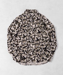 CIAO TOKYO made in japan アニマルイラスト レギュラーフィット 総柄シャツ 長袖