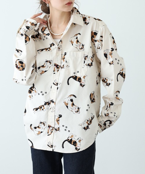 美品】Koala Momo 長袖シャツ 絵画 アート 美品】Koala Momo 長袖