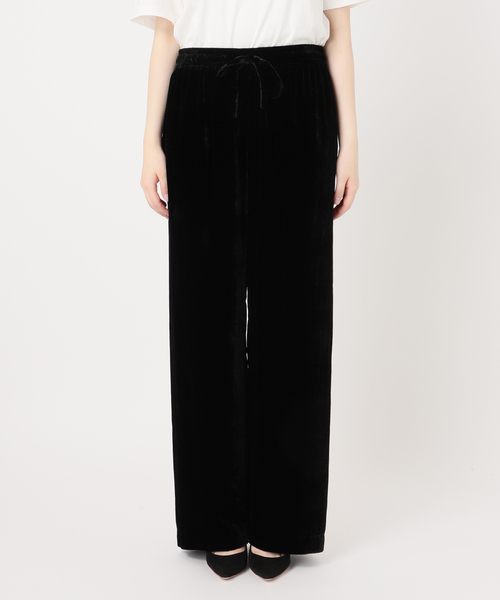 AP STUDIO（エーピーストゥディオ）の「【THE ROSE】Velvet easy Pants（その他パンツ・レディース・ブラック・38/36）」の7枚目の写真