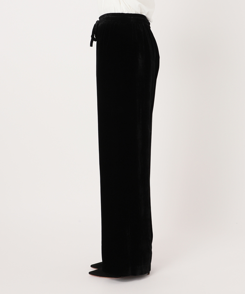 AP STUDIO（エーピーストゥディオ）の「【THE ROSE】Velvet easy Pants（その他パンツ・レディース・ブラック・38/36）」の8枚目の写真