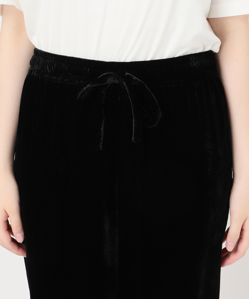 AP STUDIO（エーピーストゥディオ）の「【THE ROSE】Velvet easy Pants（その他パンツ・レディース・ブラック・38/36）」の10枚目の写真