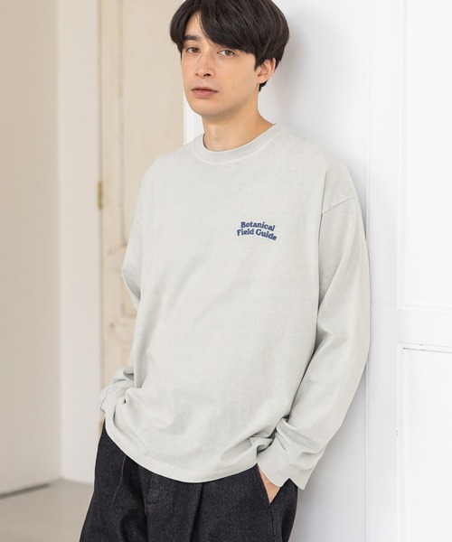 LAKOLE(ラコレ)の「ピグメントフラワー長袖T / 975677(Tシャツ/カットソー・メンズ・グレー/ライトグレー/グリーン・MEDIUM/LARGE)」の10枚目の写真