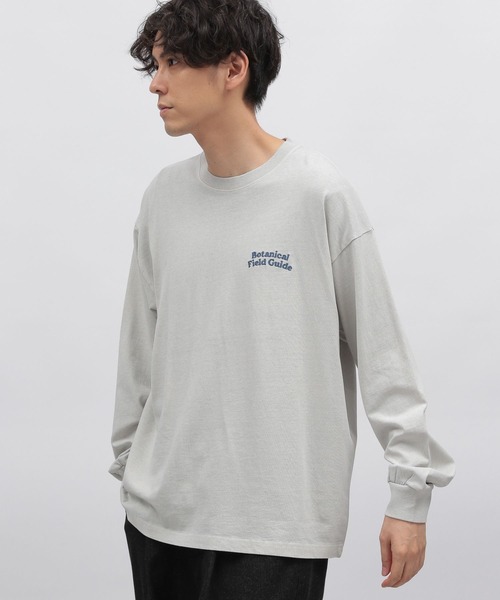 LAKOLE(ラコレ)の「ピグメントフラワー長袖T / 975677(Tシャツ/カットソー・メンズ・グレー/ライトグレー/グリーン・MEDIUM/LARGE)」の7枚目の写真
