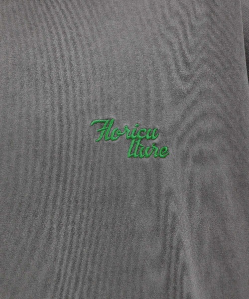 LAKOLE(ラコレ)の「ピグメントフラワー長袖T / 975677(Tシャツ/カットソー・メンズ・グレー/ライトグレー/グリーン・MEDIUM/LARGE)」の9枚目の写真