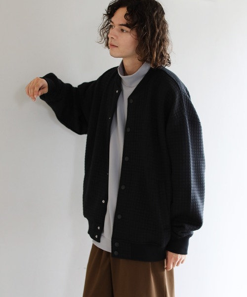 ASTRONOMY(アストロノミー)の「Buyer's Select/ワッフルスナップ長袖カーディガン(カーディガン/ボレロ・メンズ・グレー/ネイビー/ブラック・L/M)」の5枚目の写真