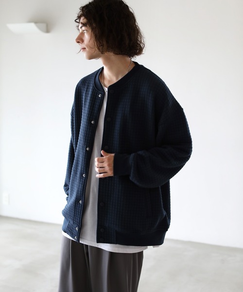 ASTRONOMY(アストロノミー)の「Buyer's Select/ワッフルスナップ長袖カーディガン(カーディガン/ボレロ・メンズ・グレー/ネイビー/ブラック・L/M)」の18枚目の写真
