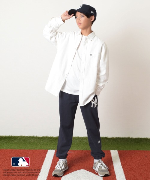 GLAZOS（グラソス）の「【MLB】裏毛チーム刺しゅうワッペン付きスウェットパンツ（その他パンツ・キッズ・ブラック/ネイビー/グレー/ブルー/グリーン・150cm/160cm/170cm/140cm）」の9枚目の写真