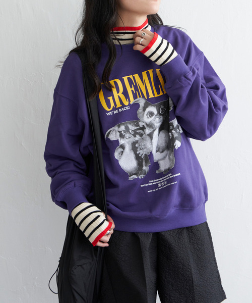 VENCEEXCHANGE（ヴァンスエクスチェンジ）の「GREMLINS グレムリン フォトプリントトレーナー（スウェット・メンズ・ターコイズブルー/ライトグレー/パープル/チャコール・M/L/LL）」の4枚目の写真