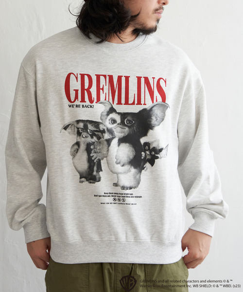 VENCEEXCHANGE（ヴァンスエクスチェンジ）の「GREMLINS グレムリン フォトプリントトレーナー（スウェット・メンズ・ターコイズブルー/ライトグレー/パープル/チャコール・M/L/LL）」の5枚目の写真