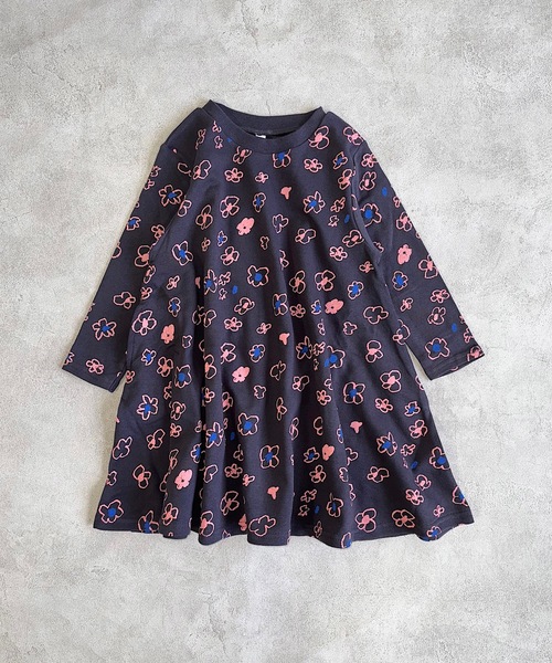 HOGAN RANCH WEAR(ホーガンランチウエア)の「ウラケキャンディペーパーワンピース(90~140cm)(ワンピース・キッズ・マスタード/チャコール/ライトブルー/レッド/ブラウン/グリーン・90/100/110/120/130/140)」の2枚目の写真