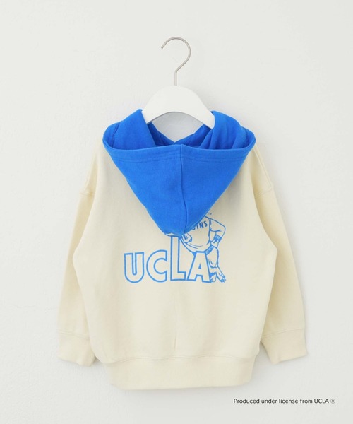 UCLA（ユーシーエルエー）の「【KIDS】【UCLA/ユーシーエルエー】TYPY別注ボックスロゴフーディー/パーカー（パーカー・キッズ・チャコールグレー/オフホワイト・S/L/XXL/XL/M）」の16枚目の写真