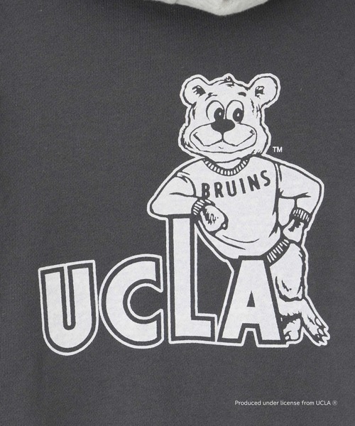 UCLA（ユーシーエルエー）の「【KIDS】【UCLA/ユーシーエルエー】TYPY別注ボックスロゴフーディー/パーカー（パーカー・キッズ・チャコールグレー/オフホワイト・S/L/XXL/XL/M）」の10枚目の写真